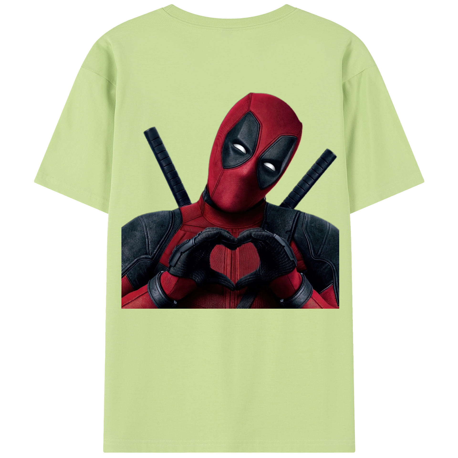 （画像用） Deadpool デッドプール 綿100％半袖Tシャツ（背面プリント）